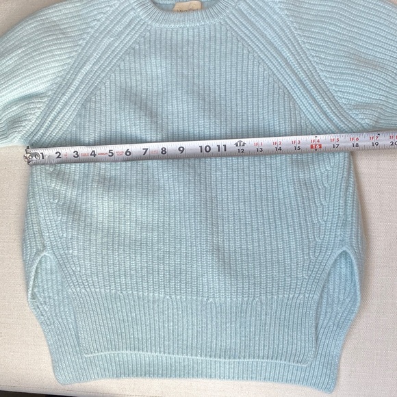 EUC Lou Lou Studio Crew Neck Knit Short Sleeve Sweater in Mint color - Picture 8 of 9